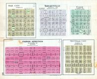 Oak City, Shockeyville, Cale, Fargo Springs, Neutral City, Kansas State Atlas 1887